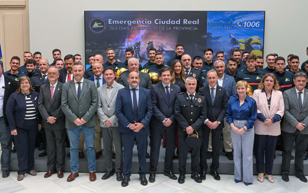 La Diputación acoge el acto de bienvenida a los nuevos 30 bomberos y bomberas que se incorporan a Emergencia Ciudad Real